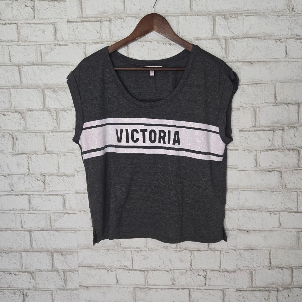 Victoria's Secret dark gray tee‎